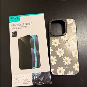 Casetify iPhone 15 Pro Case + Privacy Screen Protector